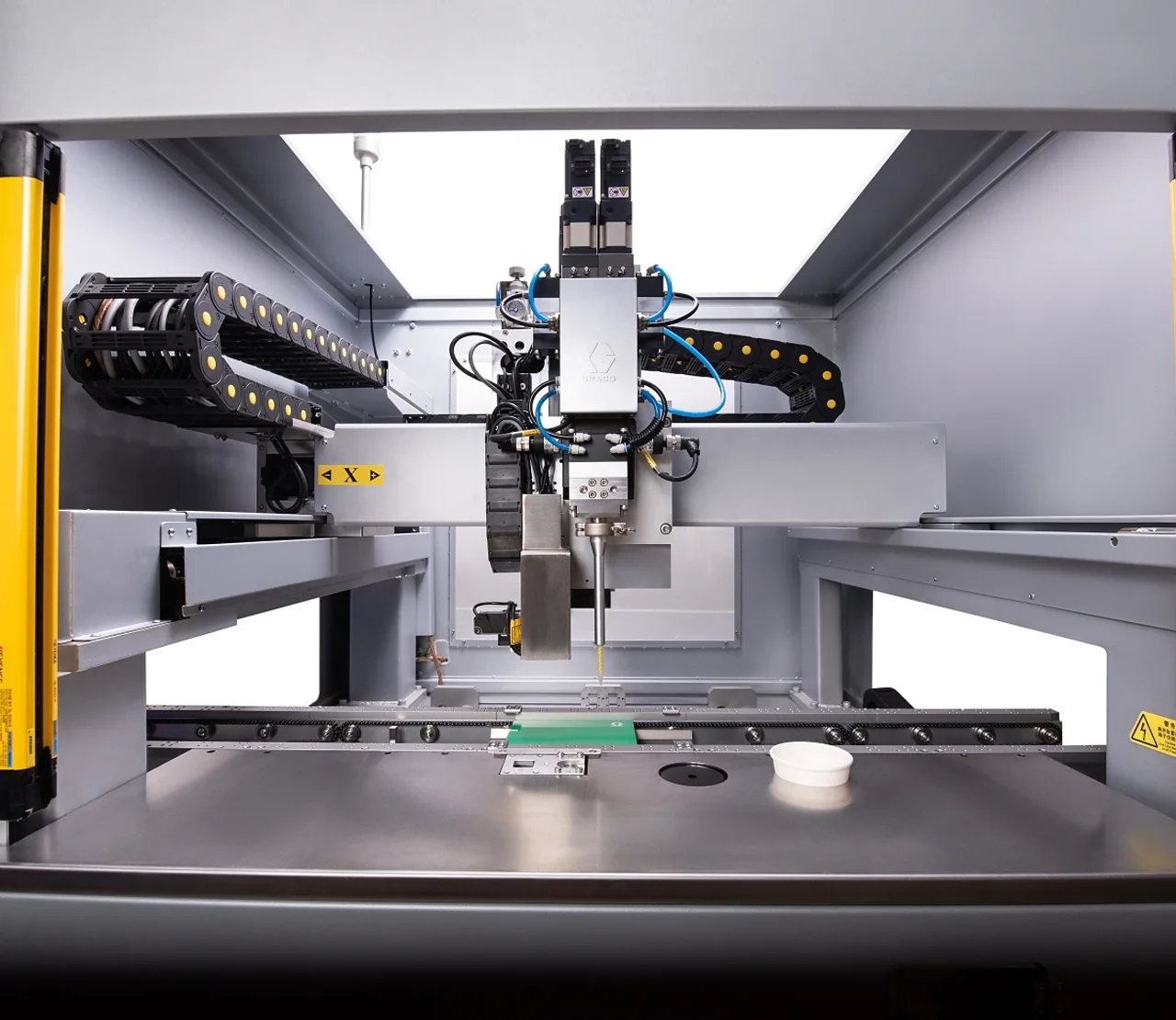 Industrial automated dispensing system for application requirements